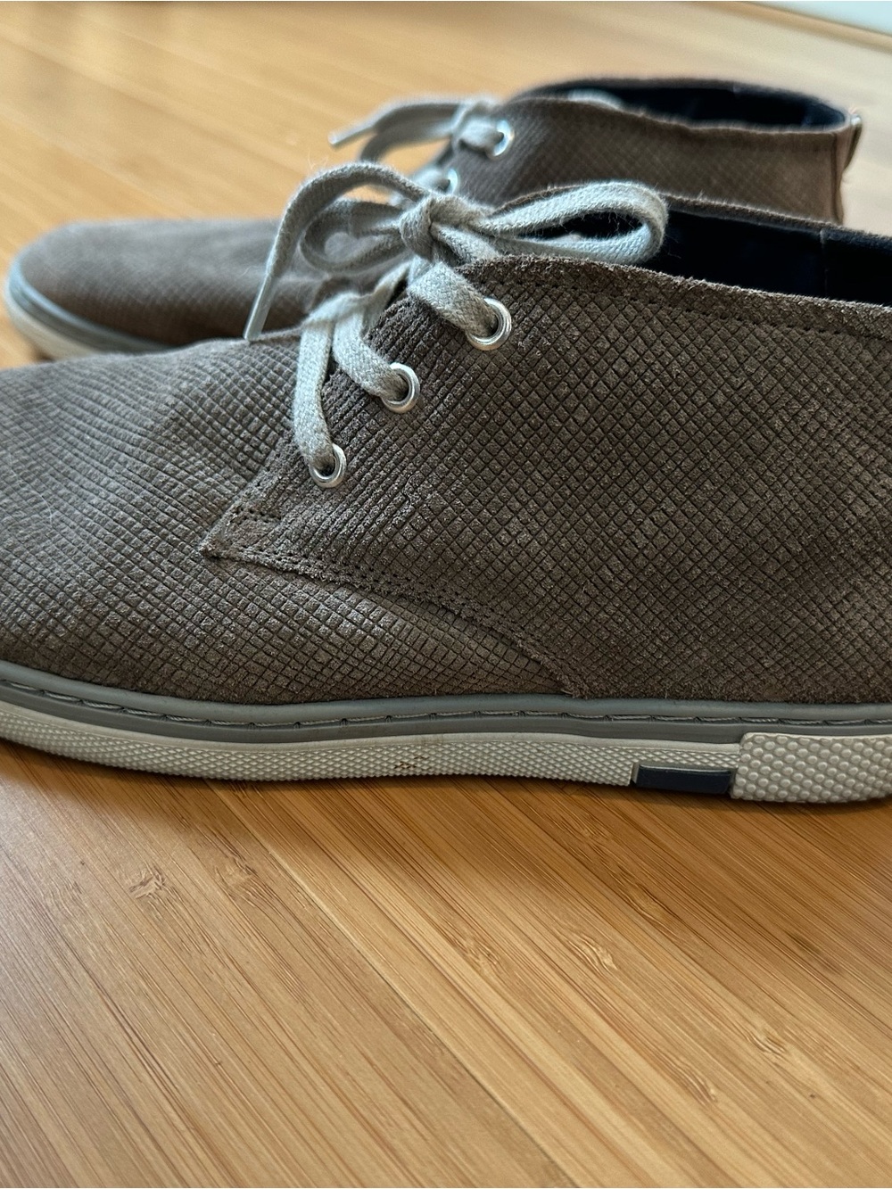 Steve Madden Men’s Casual Lace-Up Chukka Shoes - Brown/Gray